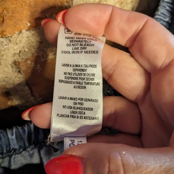 Tommy Bahama Small Denim Blue Off the Shoulder Summer Dress‎ - Picture 4 of 9